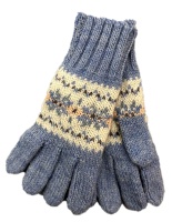 Westaway - Childrens Real Shetland Fair Isle yoke gloves